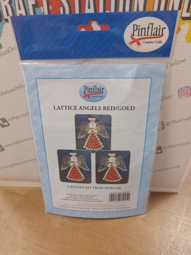 Pinflair lattice angels - lattice, red