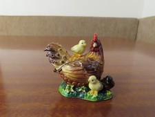 BEJEWELLED ENAMEL CHICKEN /