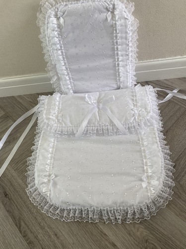 Babies white broderie pram - babies,