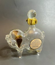 Pig Napoleon Brandy XO Zodiac Collection Figural Blown Glass Empty Bottle