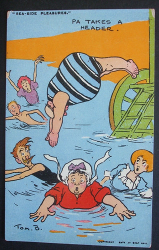 Tom browne comic seaside - tom,