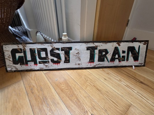 Vintage hand painted ghost - painted,