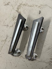 Vintage Mid-Century Chrome & Bakelite Style Door Handles – 1950s Retro Pulls