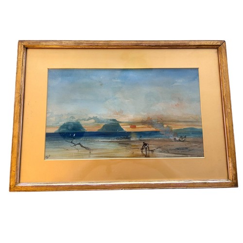 Vintage art tropical coastal - art,,