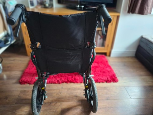 Soma wheelchair with left leg - with,