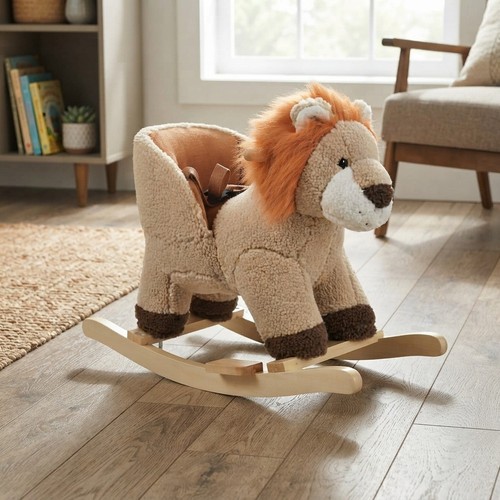 Baby lion rocking horse plush - baby,