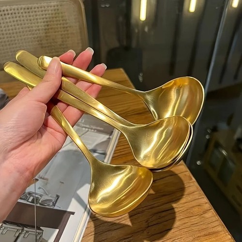 Large golden spoons elegant - large,