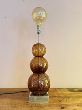 Large Heathfield & Co 'Opera' Tortoise Finish 3 Ball Glass Table Lamp –  2007