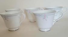 Set of 5 x Royal Doulton Carnation H5084 Tea Cups Perfect Condition