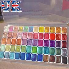 20/24/60Colors Watercolor Painting Pigments Set Pearlescent Glitter Shine