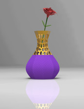 Textured Vase with Voronoi