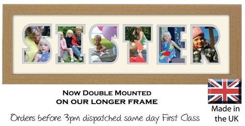 Sister photo frame word - frame,