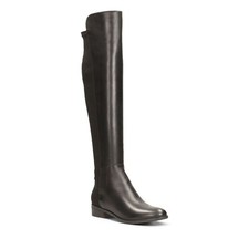 Clarks Caddy Belle Black Leather Women's Knee Long Boots UK Size 3D