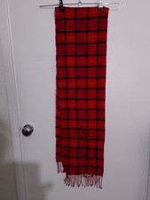 Excellent Barbour 100% Lambswool Check Scarf