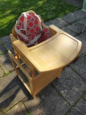 Highchair Wooden 2-in-1. High