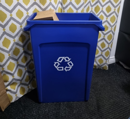 Rubbermaid recycling bin blue - rubbermaid,