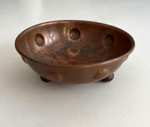 Copper footed bowl - bowl, trinket