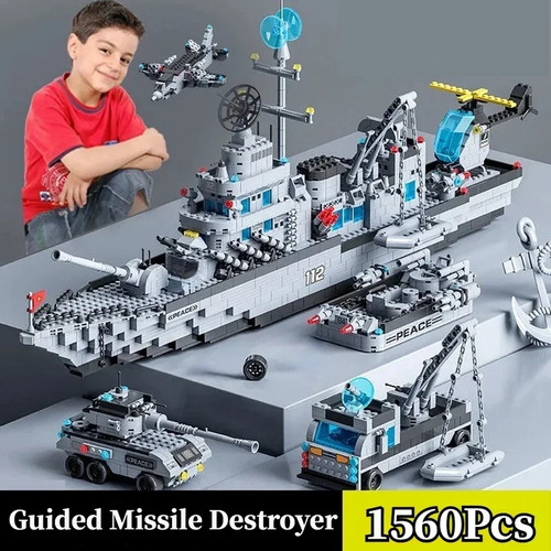 1560pcs navy warship building - navy,