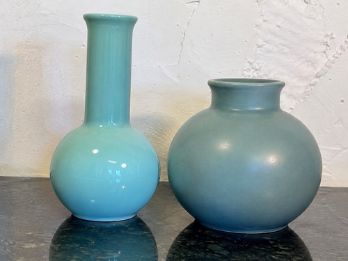 Poole pottery blue green - pottery,