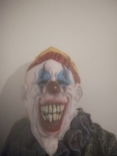 Scary Clown Latex Mask  Creepy