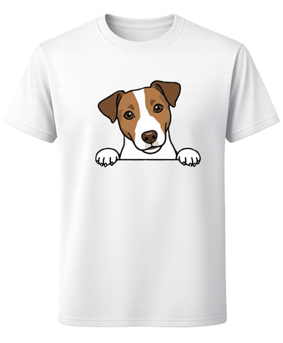Peeking jack russell - russell, dog