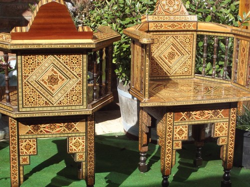 Pair antique syrian - pair,