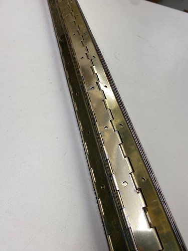 Brass piano hinges job - brass, lot