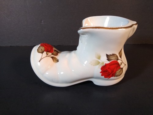 Old foley red - rose, ceramic