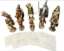 Danbury Mint Lord of the Rings Figures w/ COAs + Limited Ed Sméagol DVD Figure