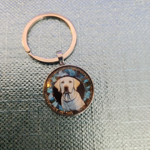 Golden labrador glass metal - labrador,