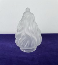 Art Deco Flame Frosted Glass