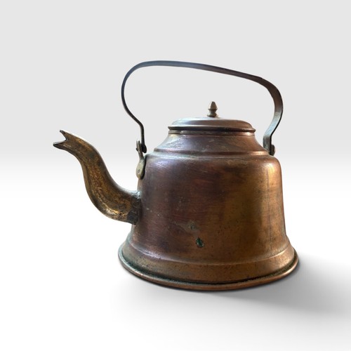 Antique copper kettle late - antique,