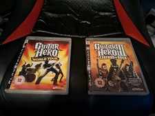 Guitar Hero Legends of Rock and World Tour PS3 Bundle with Manuals Excellent Con