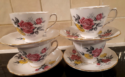 Pretty vintage bone china - bone,