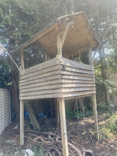 Wooden tree house - wooden,