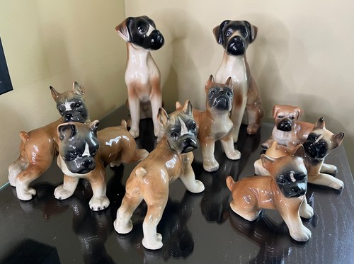 Vintage boxer dog - vintage, figurines