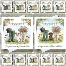 Dog Wedding Card Rottweiler