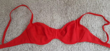Red Underwired Bikini Top 36B