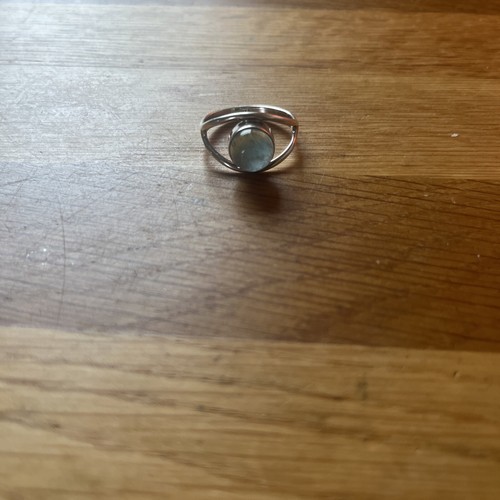Green fluorite crystal ring - crystal,