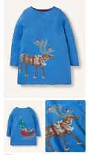 MINI BODEN Superstitch Front & Back DRESS Elizabethan Blue Sleigh BRAND NEW