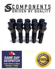 10 Black BMW Wheel Bolts for 1