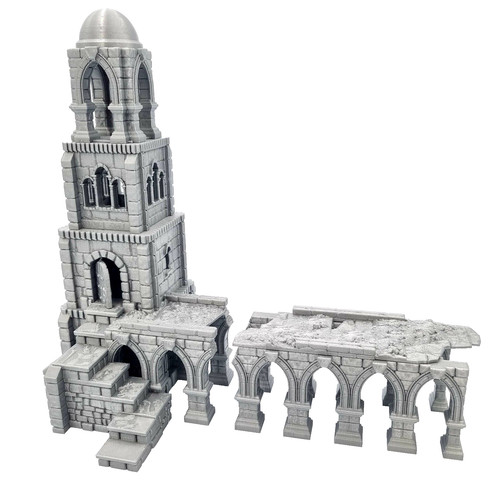 Medieval battle tower with - medieval,
