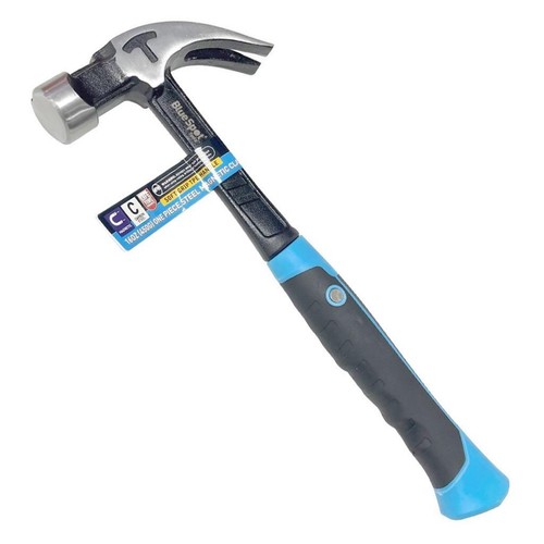 Bluespot 16oz claw hammer - bluespot, soft