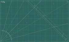 Cutting Mat 36X60 Green, Extra