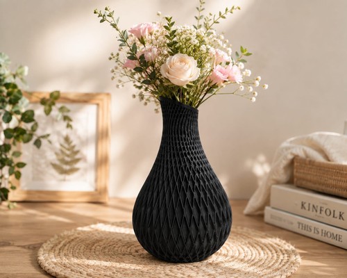 Printed decorative vase - printed,