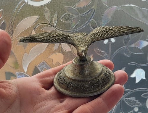 Vintage metal bird figurine - bird,