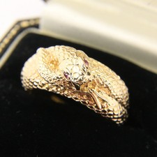Vintage 9ct Yellow Gold Coiled