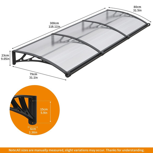 Window awning canopy with - window,