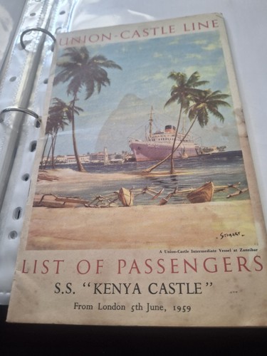 Union castle line list - line,