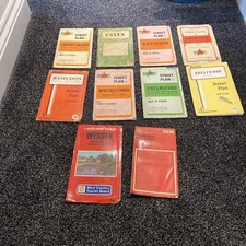 Bundle of 10 old road maps